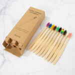 Eco-Friendly Bamboo Charcoal Toothbrush – Soft Bristle 10-Pack for Gentle, Sustainable Oral Care