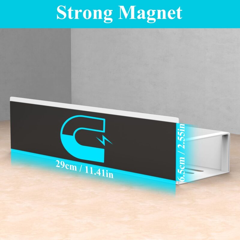 Magnetic Refrigerator Side Shelf – No‑Drill 4‑Tier Spice Rack Organizer - Image 2