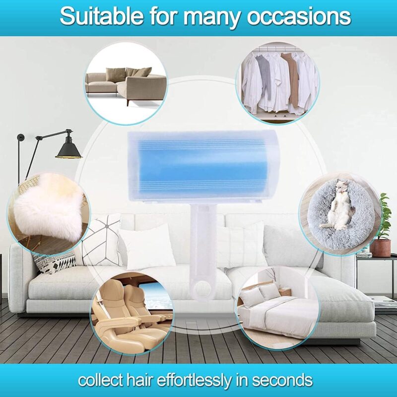 Reusable Washable Lint Roller – Super Sticky Pet Hair & Dust Remover with Protective Cover - Image 2