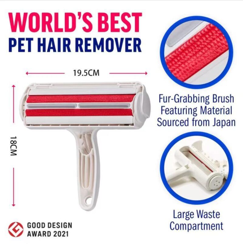 Reusable Pet Hair Picker Roller – Self-Cleaning Fur Remover for Carpets & Furniture - Image 3