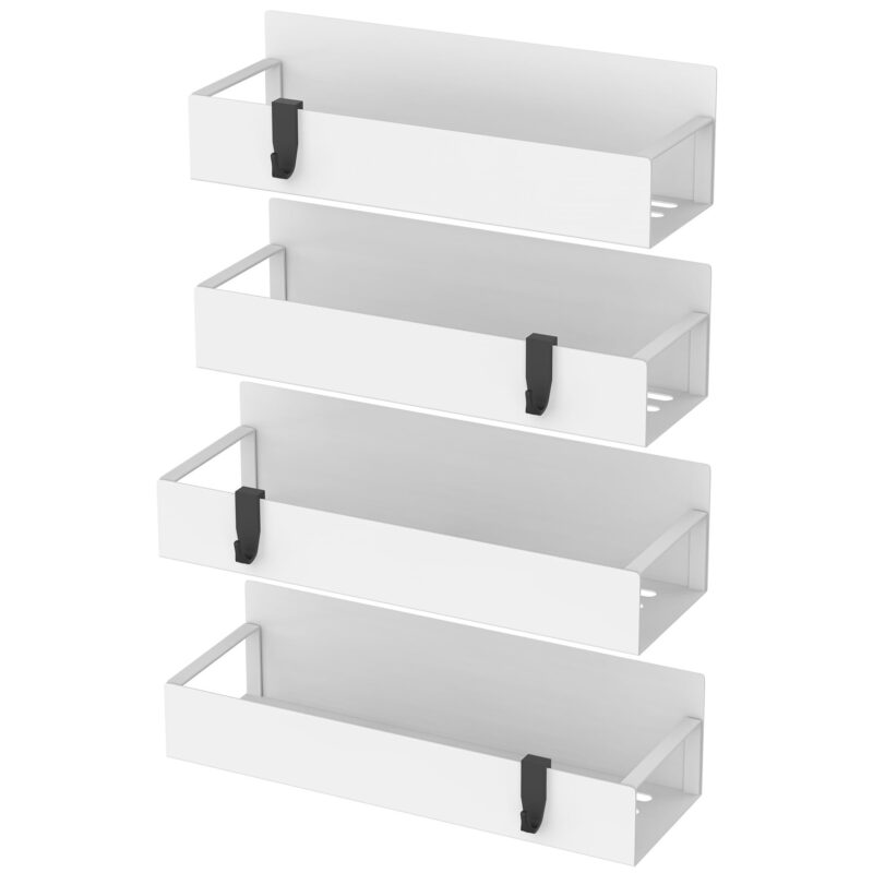 Magnetic Refrigerator Side Shelf – No‑Drill 4‑Tier Spice Rack Organizer - Image 8