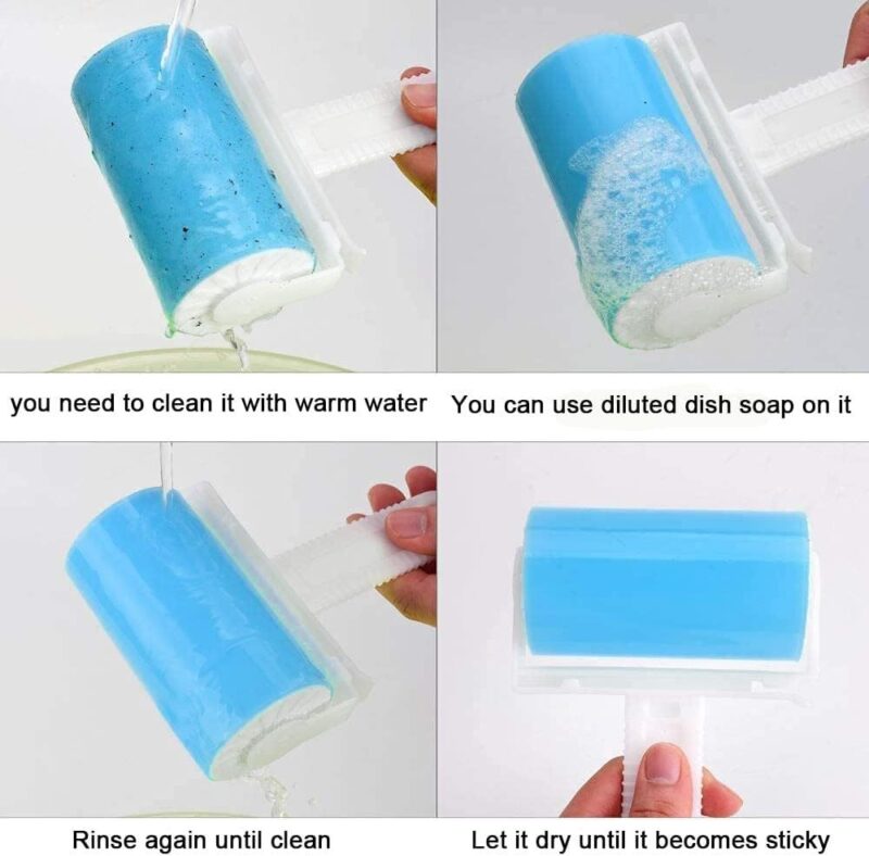 Reusable Washable Lint Roller – Super Sticky Pet Hair & Dust Remover with Protective Cover - Image 6